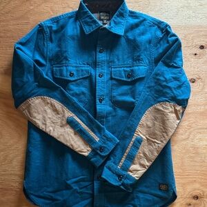 Todd Snyder x L.L. Bean Button-Up Shirt with Tan Elbow Patches